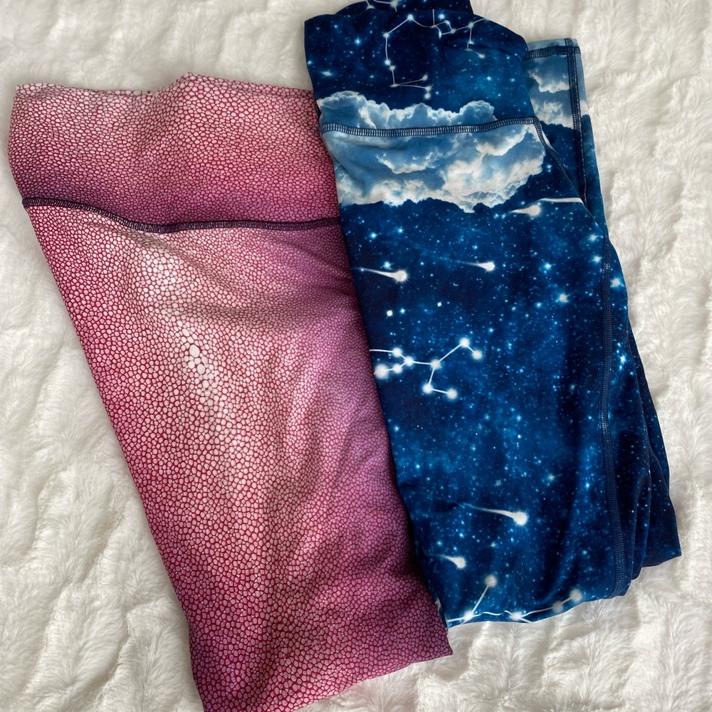 Niyama Sol barefoot legging: bundle includes Constellation and Shagreen Peony